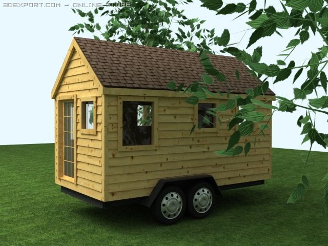 house travel trailer 3D Модель .c4d .max .obj .3ds .fbx .stl .blend 