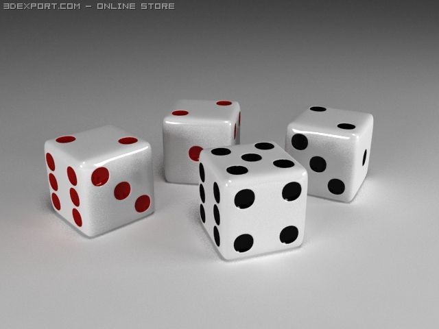 dice 3D Model .c4d .max .obj .3ds .fbx .stl .blend 