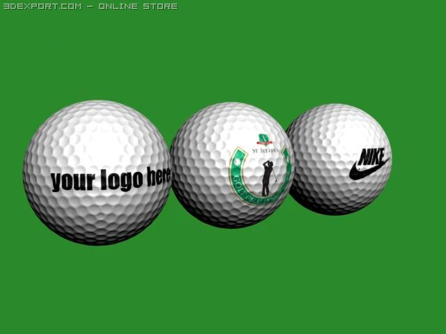 golf ball 3D Model .c4d .max .obj .3ds .fbx .stl .blend 