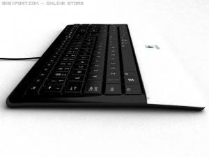 ultra flat keyboard logitech Modelo 3D