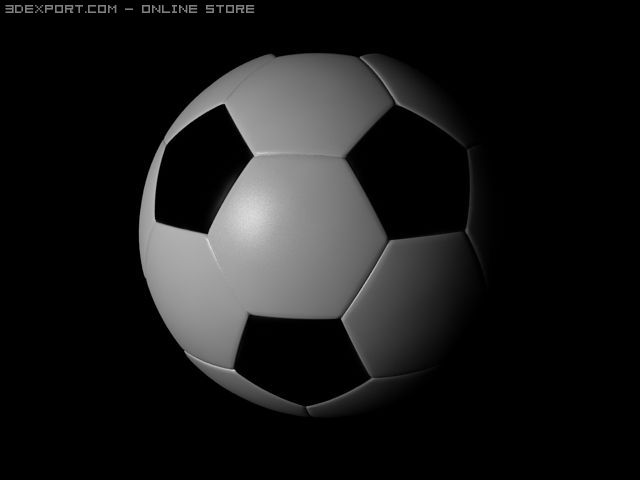 football Model 3D .c4d .max .obj .3ds .fbx .stl .blend 