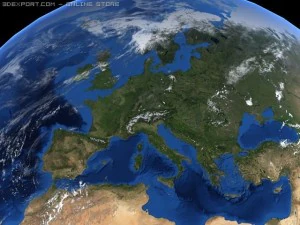 high quality earth animated 3D Model