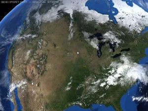 high quality earth animated 3D Model