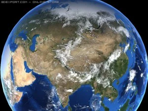 high quality earth animated 3D Model