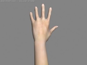 realistic hand Model 3D