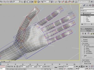 realistic hand rigged 3Dモデル