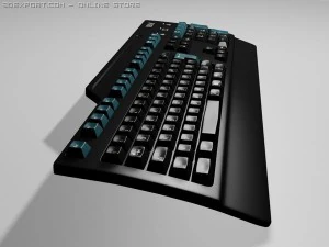 high detailed keyboard ibm 3D Model