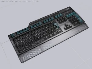high detailed keyboard ibm 3D Model