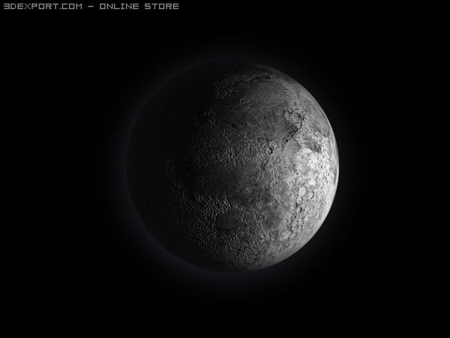 moon 3D 모델 .c4d .max .obj .3ds .fbx .stl .blend 