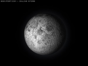 moon 3D 모델