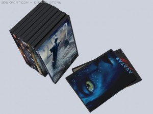dvd set Modelo 3D