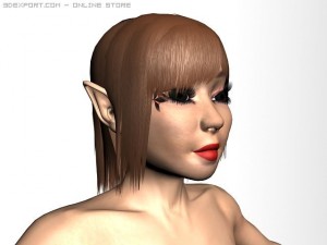 elf woman ak 3D Model