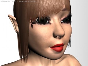 elf woman ak 3D Model