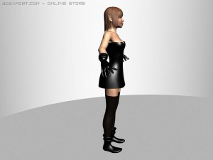 elf woman ak 3D Model