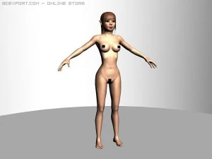 elf woman ak 3D Model