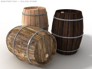 wine barrel 3D Model