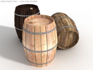 wine barrel 3D Model