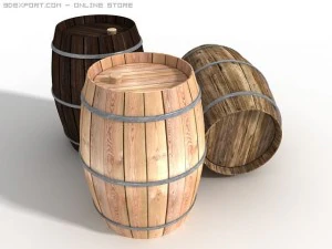 wine barrel 3D Model