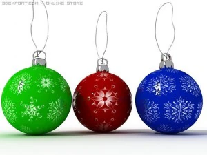 christmas balls 3D Model