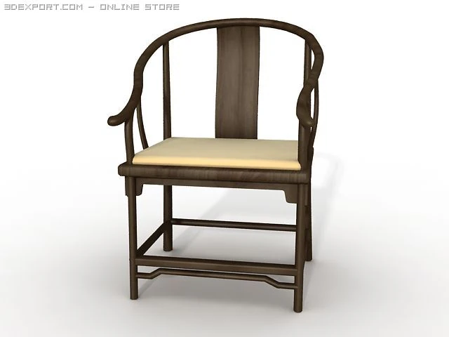 restaurant chair 3D Model .c4d .max .obj .3ds .fbx .stl .blend