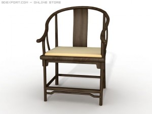 restaurant chair 3D 模型