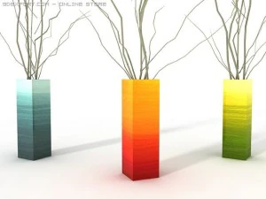 colourful vases 3D Model
