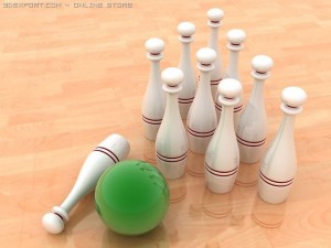 bowling set 3D Model