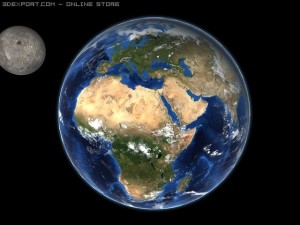 earth and moon 3D Модель