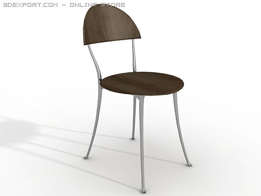 armless emeco chair 3D Model .c4d .max .obj .3ds .fbx .stl .blend 