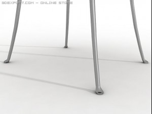 armless emeco chair 3D Model