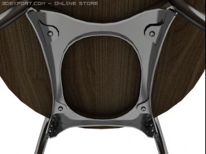 armless emeco chair 3D Model