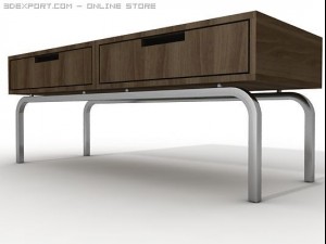 sideboard console table with drawers 3D Model