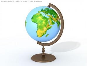 globe 3D 모델