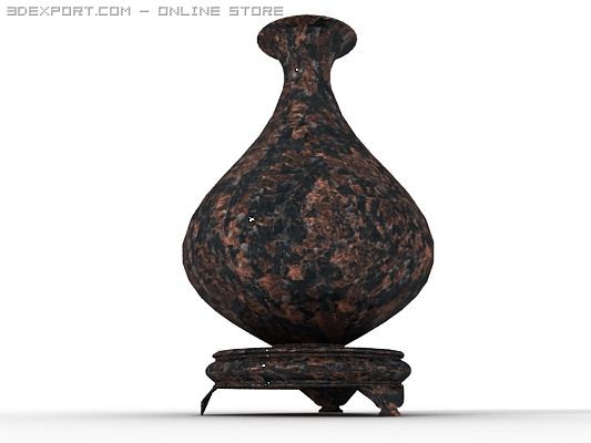 ceramic pottery vase 3D Model .c4d .max .obj .3ds .fbx .stl .blend