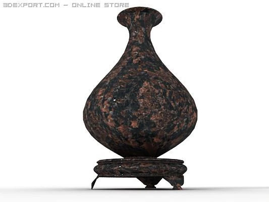 ceramic pottery vase 3D Model .c4d .max .obj .3ds .fbx .stl .blend 
