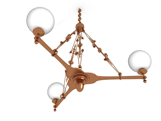 chandelier 3D Модель .c4d .max .obj .3ds .fbx .stl .blend 