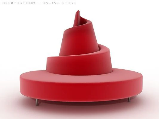 helix chair 3D Model .c4d .max .obj .3ds .fbx .stl .blend 