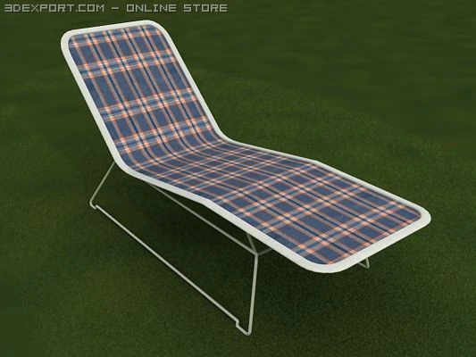 outdoor lounge chair 3D Model .c4d .max .obj .3ds .fbx .stl .blend 