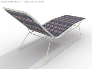 outdoor lounge chair Model 3D