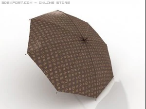high detail umbrella 3D Model