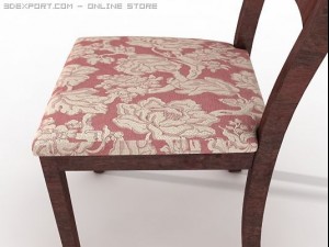 traditional style side chair 3D 模型