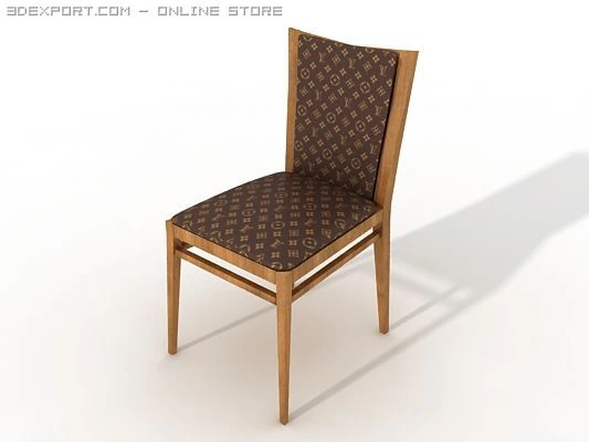louis vuitton side chair 3D Model .c4d .max .obj .3ds .fbx .stl .blend