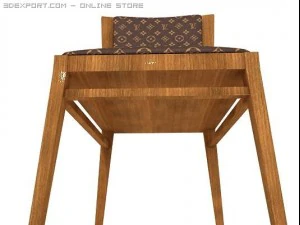 louis vuitton side chair 3D Model