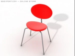 colorful side chair 3D Model