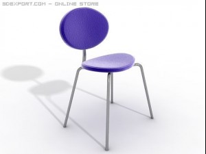 colorful side chair 3D Model