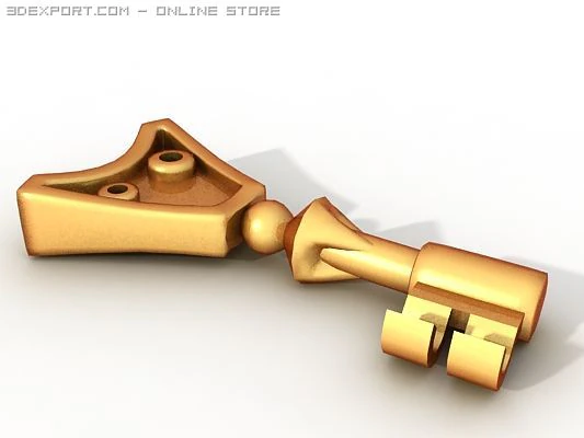 wizards magic key 3D Model .c4d .max .obj .3ds .fbx .stl .blend 