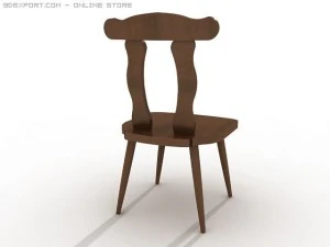 wood chair 3D Model