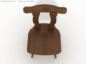wood chair 3D Model