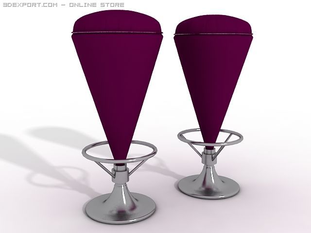 plush stools Modelo 3D .c4d .max .obj .3ds .fbx .stl .blend 