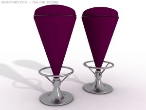 plush stools 3D Model